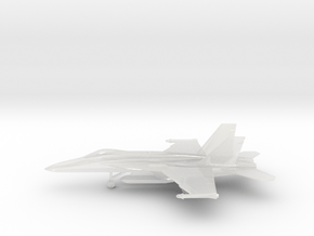 Boeing F/A-18E Super Hornet in Clear Ultra Fine Detail Plastic: 1:200