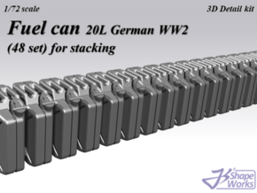 1/72 Jerrycan German WW2 for stacking (48 set) in Tan Fine Detail Plastic