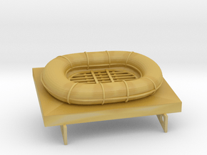 1/72 DKM Narvik-Klasse Z37 Oval Life Raft in Tan Fine Detail Plastic