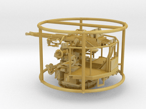 1/72 40mm Bofors Twin Mount USN WWII ships in Tan Fine Detail Plastic