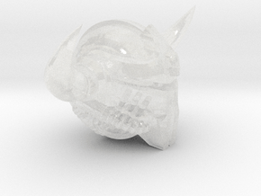 Horned - Terrogeist Demon Prince Head in Clear Ultra Fine Detail Plastic