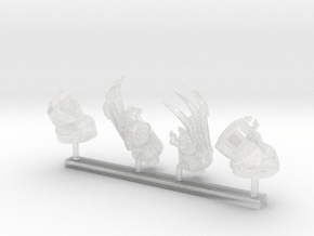 Vicious Claws & Demon Prince Arm Set in Clear Ultra Fine Detail Plastic