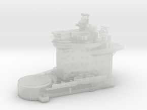 1/600 HMS Warspite Superstructure Fore in Clear Ultra Fine Detail Plastic