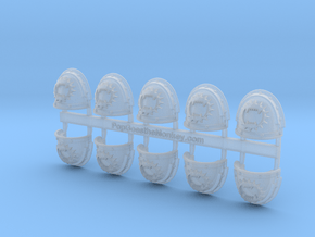 10x War Dogs - G:3a Shoulder Pads in Clear Ultra Fine Detail Plastic