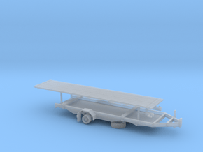 1/87th Drill Rig Rod Trailer in Clear Ultra Fine Detail Plastic