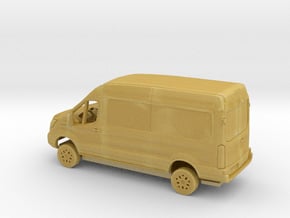 1/87 2018 Ford Transit Mid Roof Delivery Kit in Tan Fine Detail Plastic