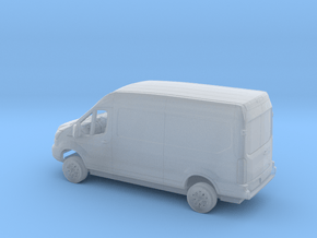 1/160  2018 Ford Transit Mid Roof Delivery Kit in Clear Ultra Fine Detail Plastic