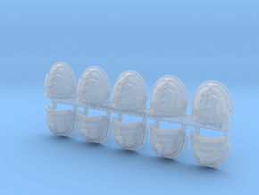 10x Divine Word - Abhorrent Shoulder Pads in Clear Ultra Fine Detail Plastic