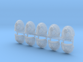 10x Headhunters - Abhorrent Shoulder Pads in Clear Ultra Fine Detail Plastic