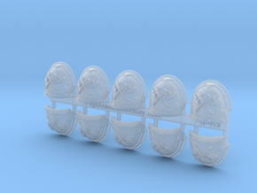 10x Cleaved - Abhorrent Shoulder Pads in Clear Ultra Fine Detail Plastic