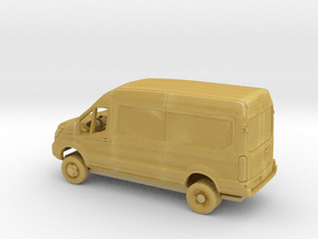 1/160  2018 Ford Transit Mid Roof Delivery Dually  in Tan Fine Detail Plastic