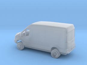1/160  2018 Ford Transit Mid Roof Delivery Dually  in Clear Ultra Fine Detail Plastic