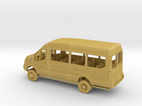 1/160 2018 Ford Transit Mid Roof Extended Van  in Tan Fine Detail Plastic