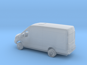 1/160 2018 Ford Transit High Extended Cargo Van Ki in Clear Ultra Fine Detail Plastic