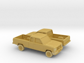 1/160 2X 1989-92 Ford Ranger Ext Cab in Tan Fine Detail Plastic