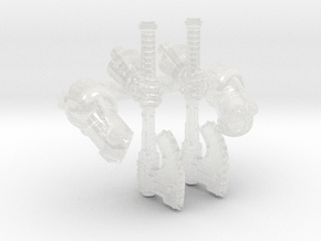 2x Goretran Axe - Demon Lord Weapons w/Arms in Clear Ultra Fine Detail Plastic