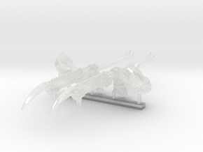 2x Nightmare Spears - Demon Lord Weapons w/Arms in Clear Ultra Fine Detail Plastic