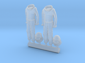 SPACE 2999 EAGLE MPC 1/72 ASTRONAUT SUITS HANGING in Clear Ultra Fine Detail Plastic