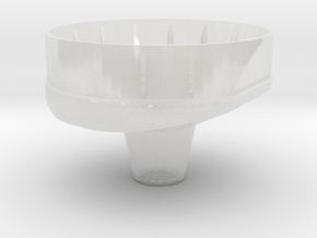 1/150 IJN Yamato Deck bellow Funnel Part1 Shield P in Clear Ultra Fine Detail Plastic