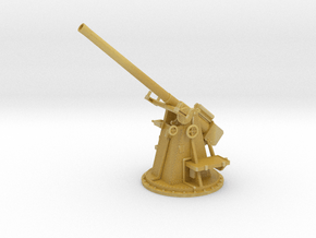 1/144 HMS 12 pdr 3''/45 Cal Gun Elevated in Tan Fine Detail Plastic