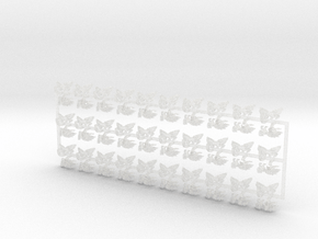 60x Storm Wolves - Shoulder Insignia pack in Clear Ultra Fine Detail Plastic