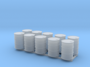 28mm 55gal Drums 10pc in Clear Ultra Fine Detail Plastic