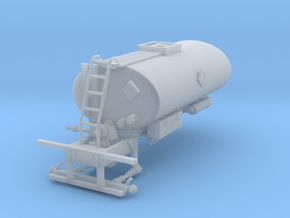 1/64th Asphalt Tank Sprayer body 2500 Gallon in Clear Ultra Fine Detail Plastic