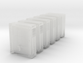 1/48 USN Dimmer Set x6 in Clear Ultra Fine Detail Plastic