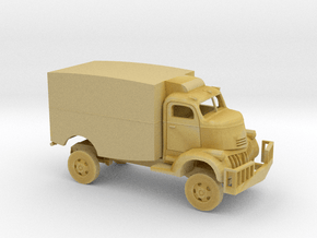 1/160 1941 Chevrolet COE Panel Movie Truck Kit in Tan Fine Detail Plastic