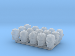 (Legion) 15x Clone Heads "Animated Style" in Clear Ultra Fine Detail Plastic