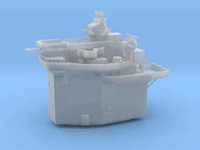  1/350 HMS Warspite Superstructure Bridge Fore in Clear Ultra Fine Detail Plastic