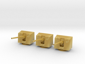 1/200 4.7"/45 (12cm) QF Mark IX naval gun SET x3 in Tan Fine Detail Plastic