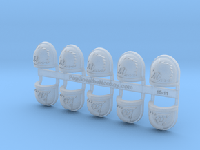 10x Sea Wolves - G:7a Shoulder Pads in Clear Ultra Fine Detail Plastic