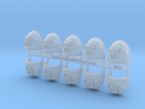 10x Cyclop Demon - G:4a Shoulder Pads in Clear Ultra Fine Detail Plastic