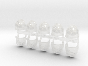 10x Shield Angels - G:4a Shoulder Pads in Clear Ultra Fine Detail Plastic