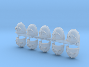 10x Killer Whales- G:4a Shoulder Pads in Clear Ultra Fine Detail Plastic