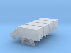 GSE 1:400 Small Cargo Truck 4pc in Clear Ultra Fine Detail Plastic