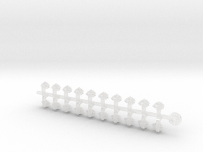 20x Midnight Hunters - Tiny Convex Insignias (L&R) in Clear Ultra Fine Detail Plastic