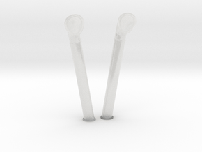1/24 DKM Schnellboot Midship Vent Pipes Set in Clear Ultra Fine Detail Plastic