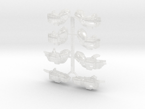 8x Base - Terminator Energy Fists [Group 1] in Clear Ultra Fine Detail Plastic