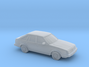 1/64 1985-88 Ford Escort USA in Clear Ultra Fine Detail Plastic