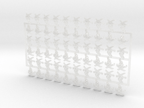 60x Sons of the Hunt - Small Convex Insignias (5mm in Clear Ultra Fine Detail Plastic