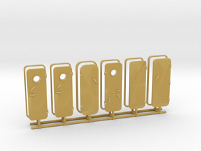 1/87 DKM Watertight Doors (Türen) Set x6 in Tan Fine Detail Plastic