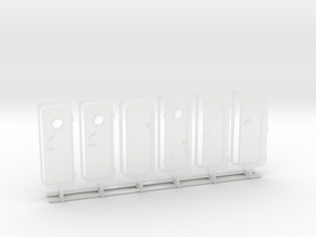 1/87 DKM Watertight Doors (Türen) Set x6 in Clear Ultra Fine Detail Plastic
