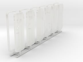 1/64 DKM Watertight Doors (Türen) Set x6 in Clear Ultra Fine Detail Plastic