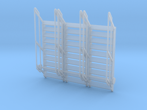 1:64 3x Stairs 10 in Clear Ultra Fine Detail Plastic