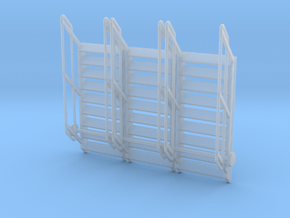 1:64 3x Stairs 9 in Clear Ultra Fine Detail Plastic