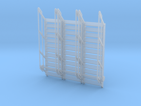 1:64 3x Stairs 12 in Clear Ultra Fine Detail Plastic