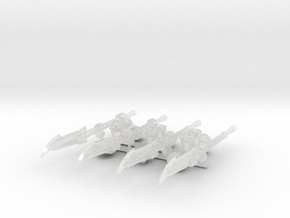 4x Roto Spear: Draco - G:4 Set in Clear Ultra Fine Detail Plastic