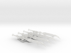 4x Roto Glaive: Nightmare - Chaos Set in Clear Ultra Fine Detail Plastic